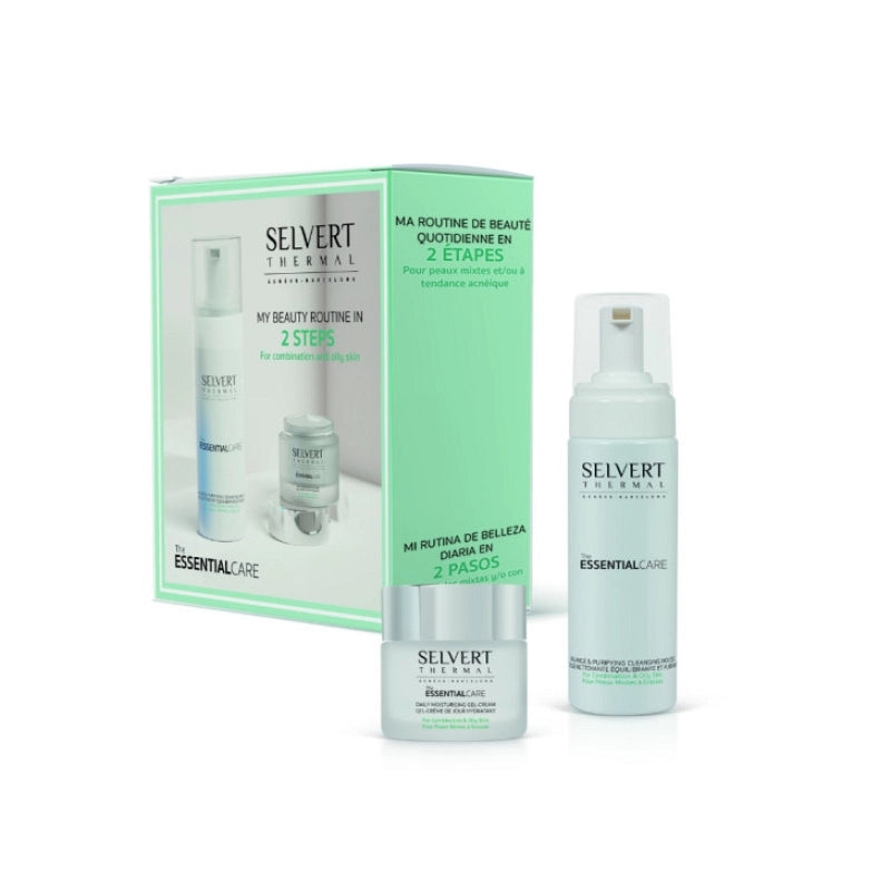 SELVERT ESPUMA LIMPIADOR Y CREMA PURIFICANTE PIEL GRASA Y ACNE